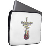 Das Leben beginnt nach dem Gitarrenspielen. Retro- Laptopschutzhülle (Vorne Rechts)