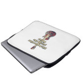 Das Leben beginnt nach dem Gitarrenspielen. Retro- Laptopschutzhülle (Vorne Knopf)