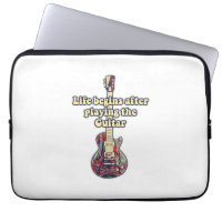 Das Leben beginnt nach dem Gitarrenspielen. Retro-