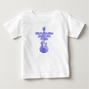 Das Leben beginnt nach dem Gitarrespielen. vintage Baby T-shirt