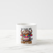 Das Leben beginnt nach dem Kaffee Espressotasse (Vorderseite)