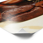 Das Leben beginnt nach dem Kaffee Fotodruck (Ecke)