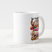 Das Leben beginnt nach dem Kaffee  Jumbo-Tasse (Vorderseite Rechts)