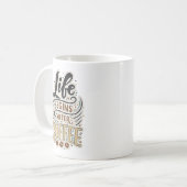 Das Leben beginnt nach dem Kaffee Kaffeetasse (Vorderseite Links)