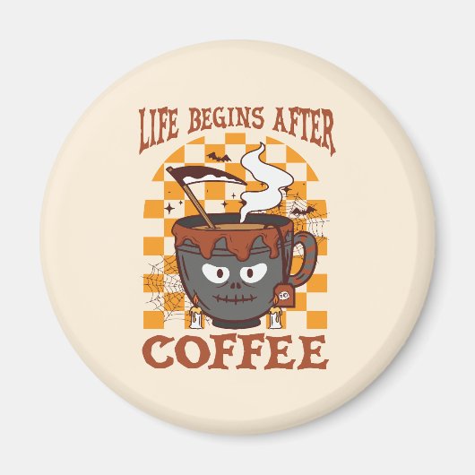 Das Leben beginnt nach dem Kaffee Magnet (Vorne)
