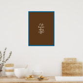 Das Leben beginnt nach dem Kaffee Poster (Küche)