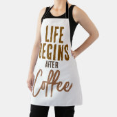 Das Leben beginnt nach dem Kaffee Schürze (InSitu)