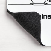 Das Leben beginnt nach dem Kaffeepause Mousepad (Ecke)