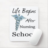 Das Leben beginnt nach der Nursing School Funny Nu Mousepad (Mit Mouse)