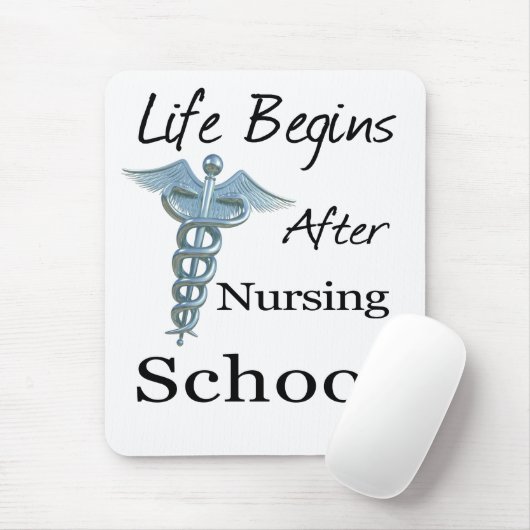 Das Leben beginnt nach der Nursing School Funny Nu Mousepad (Mit Mouse)