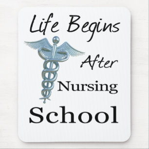 Das Leben beginnt nach der Nursing School Funny Nu Mousepad