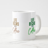 Das Leben beginnt nach Jumbo-Tasse (Vorderseite Rechts)