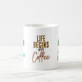 Das Leben beginnt nach Kaffeetasse (Mittel)