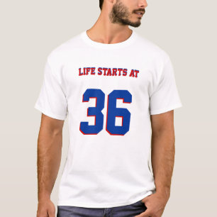 Das Leben beginnt um 36 Uhr sonnigen 36. Geburtsta T-Shirt