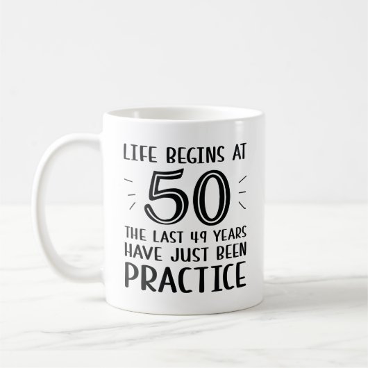 Das Leben beginnt um 50 Kaffeetasse (Links)