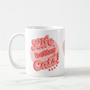 Das Leben bei der Tasse von Katzen ist besser