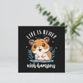 Das Leben bei Hamstern ist besser (Stehend Vorderseite)