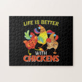 Das Leben bei Hühnern ist besser Puzzle (Horizontal)