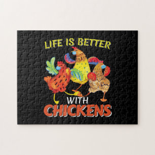 Das Leben bei Hühnern ist besser Puzzle