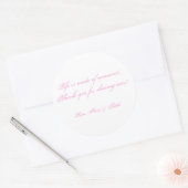 Das Leben besteht aus Momenten...Danke... - Maßges Runder Aufkleber (Umschlag)