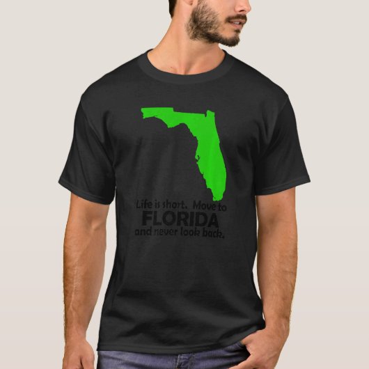 Das Leben bewegt sich Kurz nach Florida und blickt T-Shirt (Vorderseite)