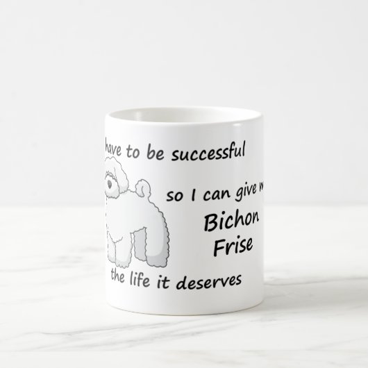 Das Leben Bichon Frise verdient Kaffeetasse (Mittel)
