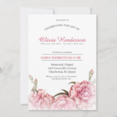 Das Leben der Beerdigung durch die Flora feiern Einladung (Vorderseite)