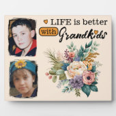 Das Leben der Blumen ist besser 2 Foto Grandkids o Fotoplatte (Vorderseite)