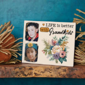 Das Leben der Blumen ist besser 2 Foto Grandkids o Fotoplatte (Seite)