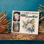 Das Leben der Blumen ist besser 2 Foto Grandkinder Fotoplatte (Seite)