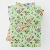 Das Leben der farbenfrohen Gärtner Geschenkpapier Set (Beispiel)