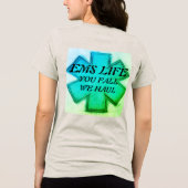 Das Leben der Frauen im Jahr 2007 mit aquamarinen Tri-Blend Shirt (Rückseite)