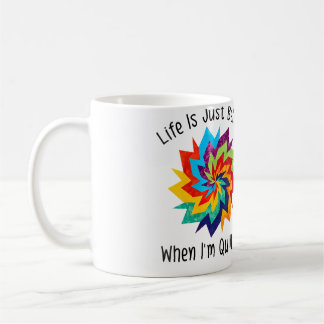 Das Leben der Frauen ist einfach besser, wenn ich Kaffeetasse