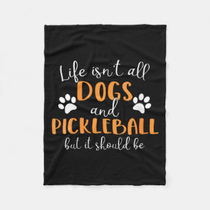 Das Leben der Frauen ist nicht nur Hunde und Pickl Fleecedecke
