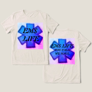 Das Leben der Frauen mit einem blauen und rosa Leb Tri-Blend Shirt