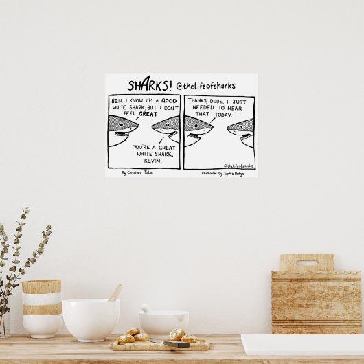 Das Leben der Haie Poster (Küche)