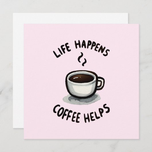 Das Leben, der Kaffee hilft - für den Kaffee Lover (Vorne/Hinten)