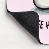 Das Leben, der Kaffee hilft - für den Kaffee Lover Mousepad (Ecke)