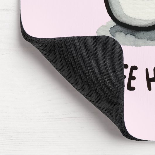 Das Leben, der Kaffee hilft - für den Kaffee Lover Mousepad (Ecke)