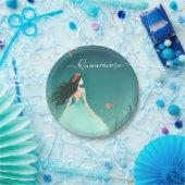 Das Leben der Meeresfische unter dem Meer Quincean Pappteller (Party)