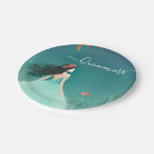 Das Leben der Meeresfische unter dem Meer Quincean Pappteller (Schrägansicht)