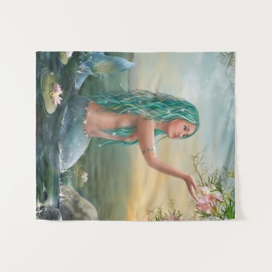 Das Leben der Meerjungfrau Wandteppich (Vorderseite (Horizontal))