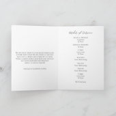 Das Leben der modernen Beerdigung der Arche feiern Programm (Innenseite)