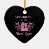 Das Leben der Mutter ist das beste Keramik Ornament (Vorne)