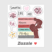 Das Leben der Mutter kommt nicht mit einem Handbuc Aufkleber (Blatt)