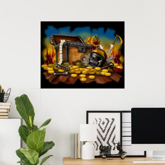 Das Leben der Piraten... nicht für mich. Poster (Heimbüro)