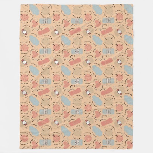 Das Leben der Strick Fleecedecke (Vorderseite)