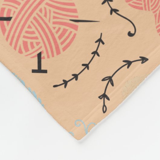 Das Leben der Strick Fleecedecke (Ecke)