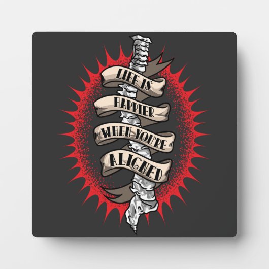 Das Leben des Chiropraktors ist glücklicher, wenn  Fotoplatte (Vorderseite)