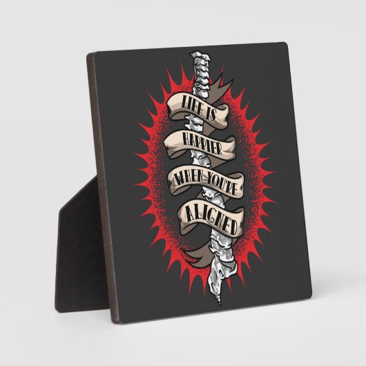 Das Leben des Chiropraktors ist glücklicher, wenn  Fotoplatte (Vorderseite)